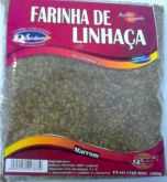 farinha de linhaça marrom Q. Sabor